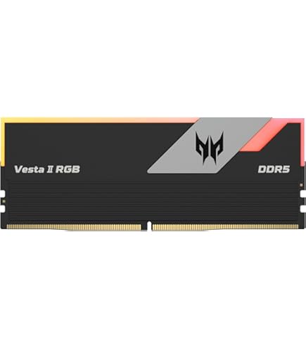 Predator Vesta II 16GB x 2 6000Mhz RGB CL32 DDR5 RAM, Silver